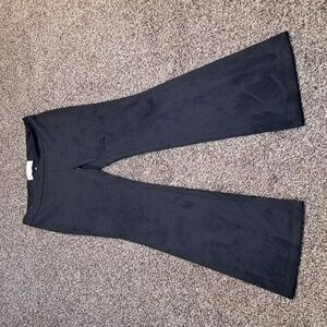 I Love Tyler Madison Flare Velvety Pants Ladies Size ( 32) LARGE Black